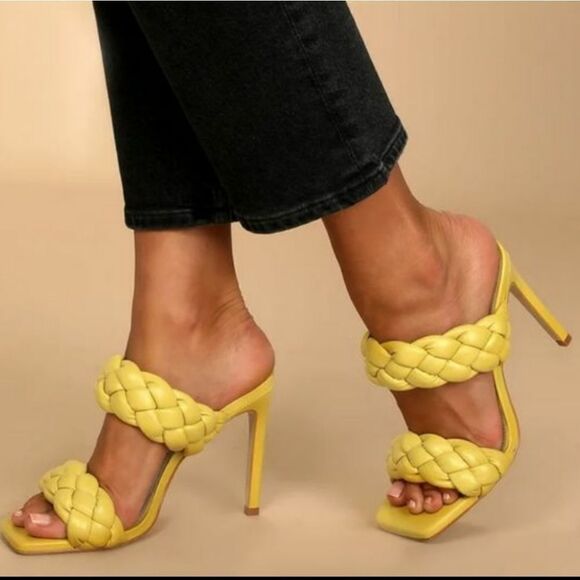 BRAND NEW STEVE MADDEN WOMEN"S CHUNKY BRAIDED STRAP DETAILS KENLEY HEELED SANDAL - Picture 4 of 15